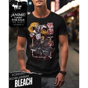 Anime T-Shirt for Sale | Ichigo Kurosaki Bleach Design | Unique Anime Fan Gift |